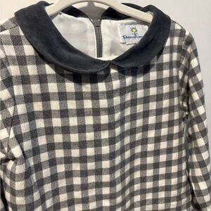 Florence Eiseman Dark Grey Checkered Flannel Dress